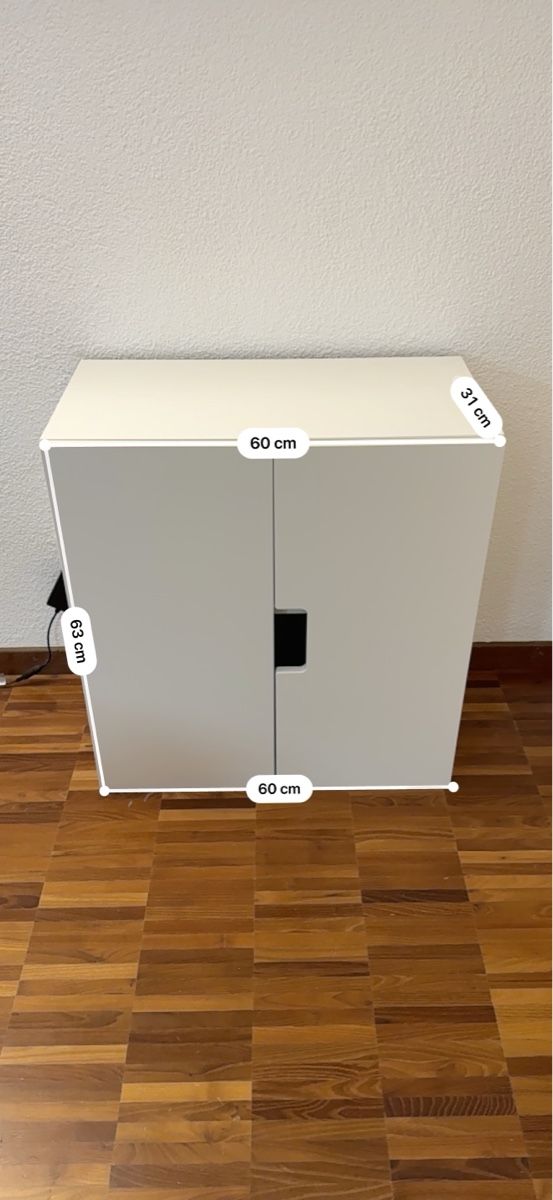 Ikea Armadi: 1x IKEA storage cupboard 63x60x31cm, two doors – Usato da Horgen venduto da thesilverarrow 1