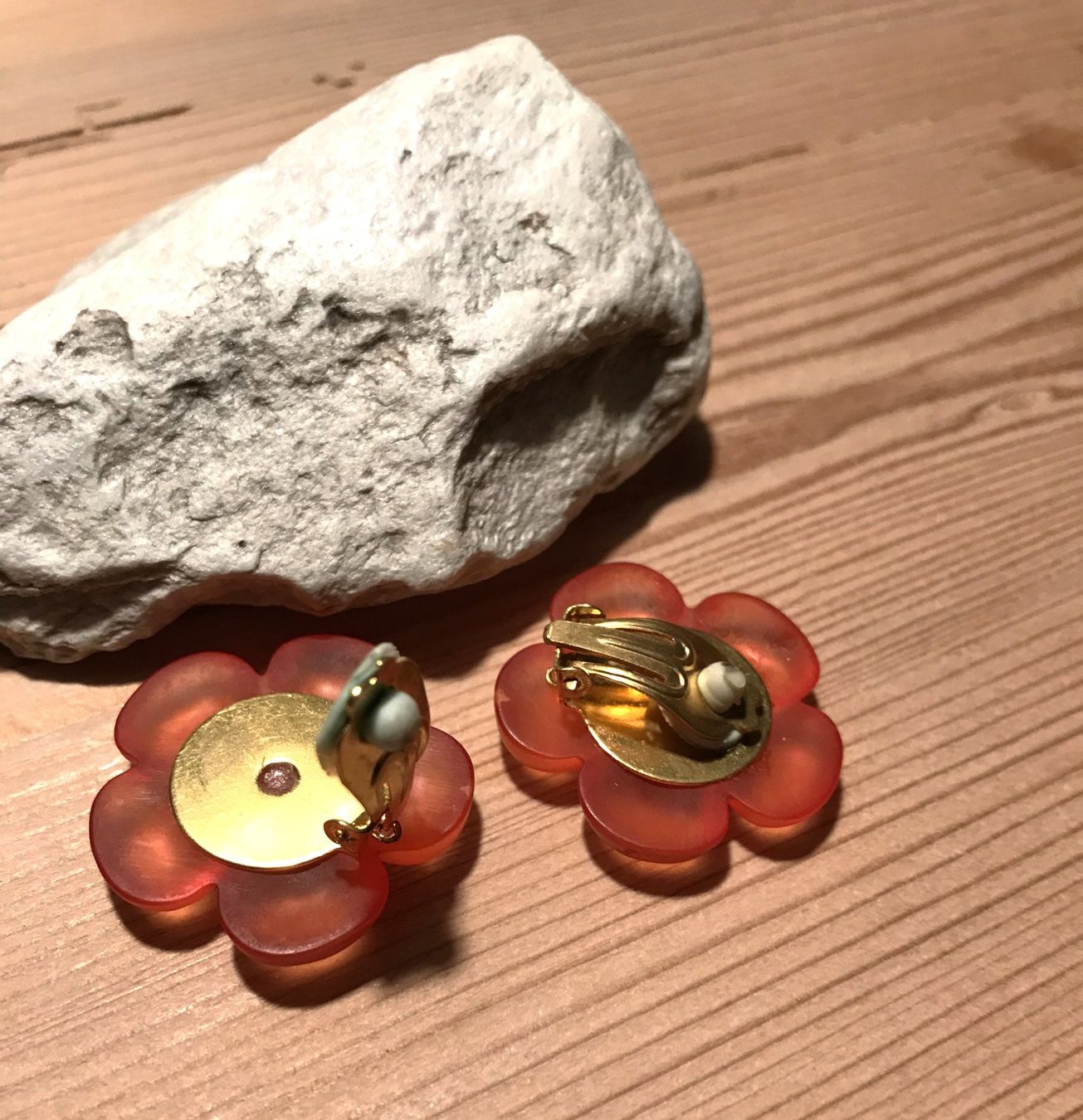 Boucles d'oreille: Vintage Ohrclips in orange – D'occasion à Otelfingen par Jupi07 7