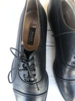 Titel: BALLY Herren LederSchuhe Elegant Cap Toe Schwarz Gr.