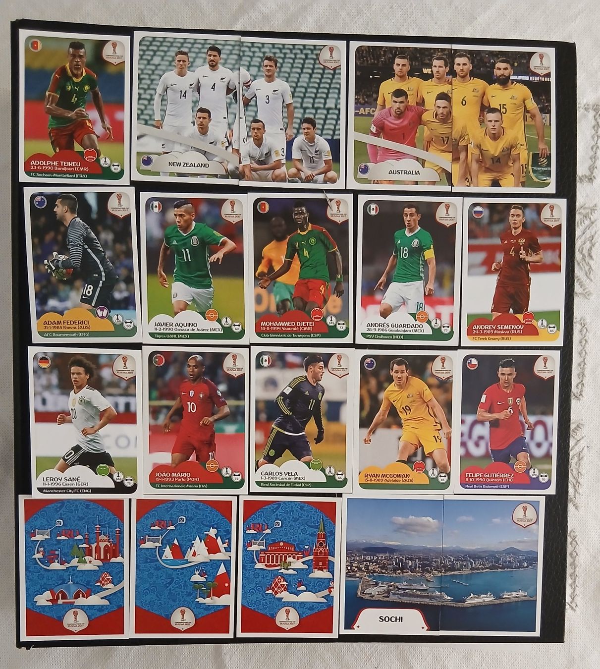 Panini Carte collezionabili: 20 panini football 2017Russie coupe confédération – Usato da Genève venduto da 7CASAS34