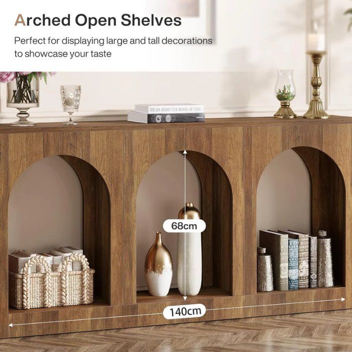 Tavoli: Konsolentisch 160cm Bogenregal 3 Ebenen – Nuovo e nell'imballaggio originale da Gretzenbach venduto da Genfi-Shop 7