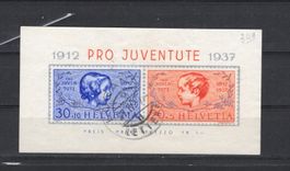 LotsTimbres Suisse , Bloc Pro Juventus 1937  voir Photos