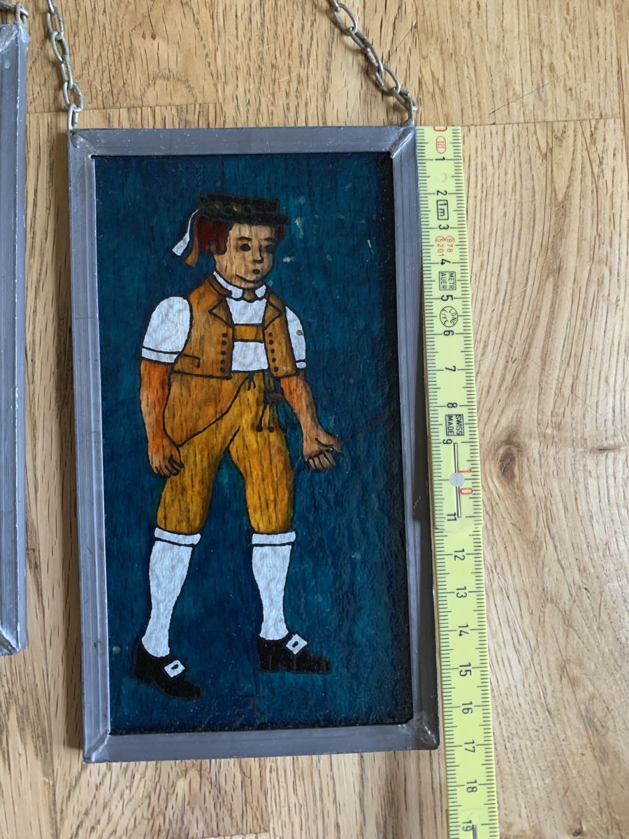 Foto & Immagini: 2 kl. Glasbilder Trachten – Usato da Flawil venduto da Naphtali 1