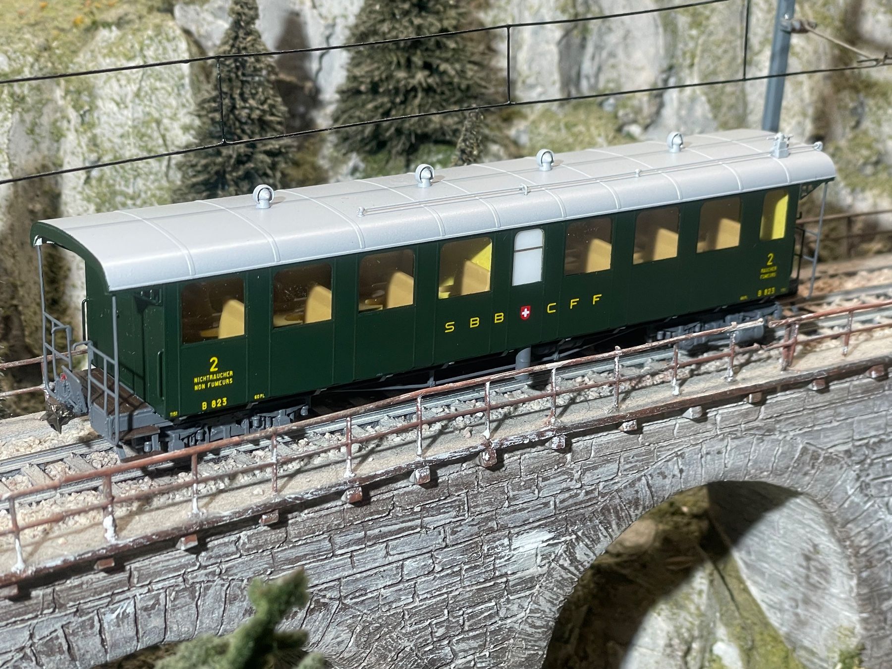 HRF Modellini di ferrovie: HRF, Brünig B 823 – Nuovo (secondo la descrizione) da Krummenau venduto da ferrotech
