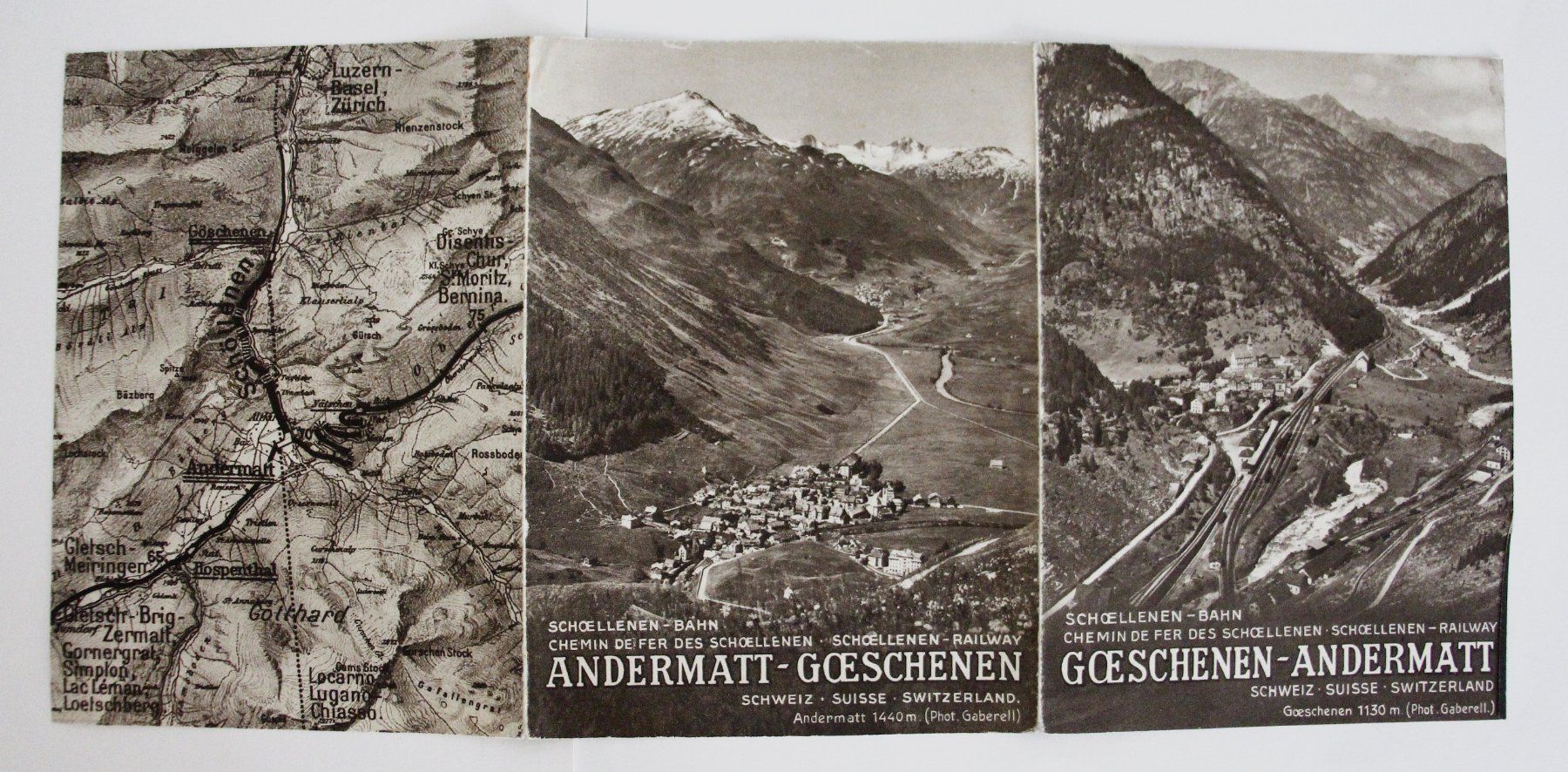 Documenti: PROSPEKT "SCHÖLLENEN-BAHN" GÖSCHENEN-ANDERMATT ca. 1935 – Usato da St. Gallen venduto da modernetc 2