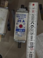 Sicherung Schmelzsicherung 25A 500v DIN 00 C gG gL