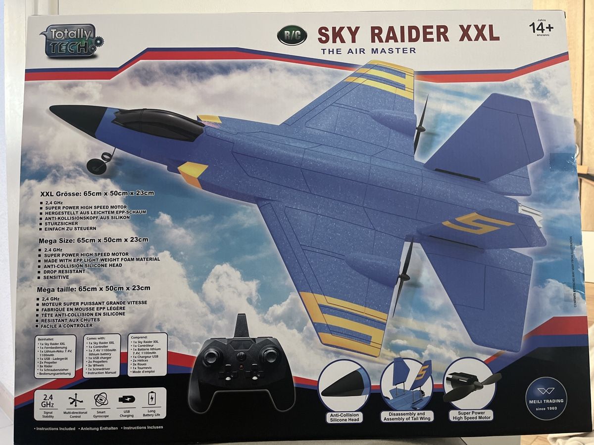 Modellismo RC: Sky Raider XXL - Ferngesteuertes Flugzeug – Nuovo e nell'imballaggio originale da Oberegg venduto da MZ_DiesundDas 1