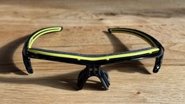 Sportbrillenfass Adidas schwarz gelb gebraucht guter Zustand