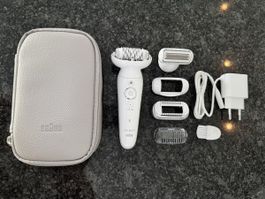 Braun Silk-epil 9 Epilierer mit Zubehör, top Zustand