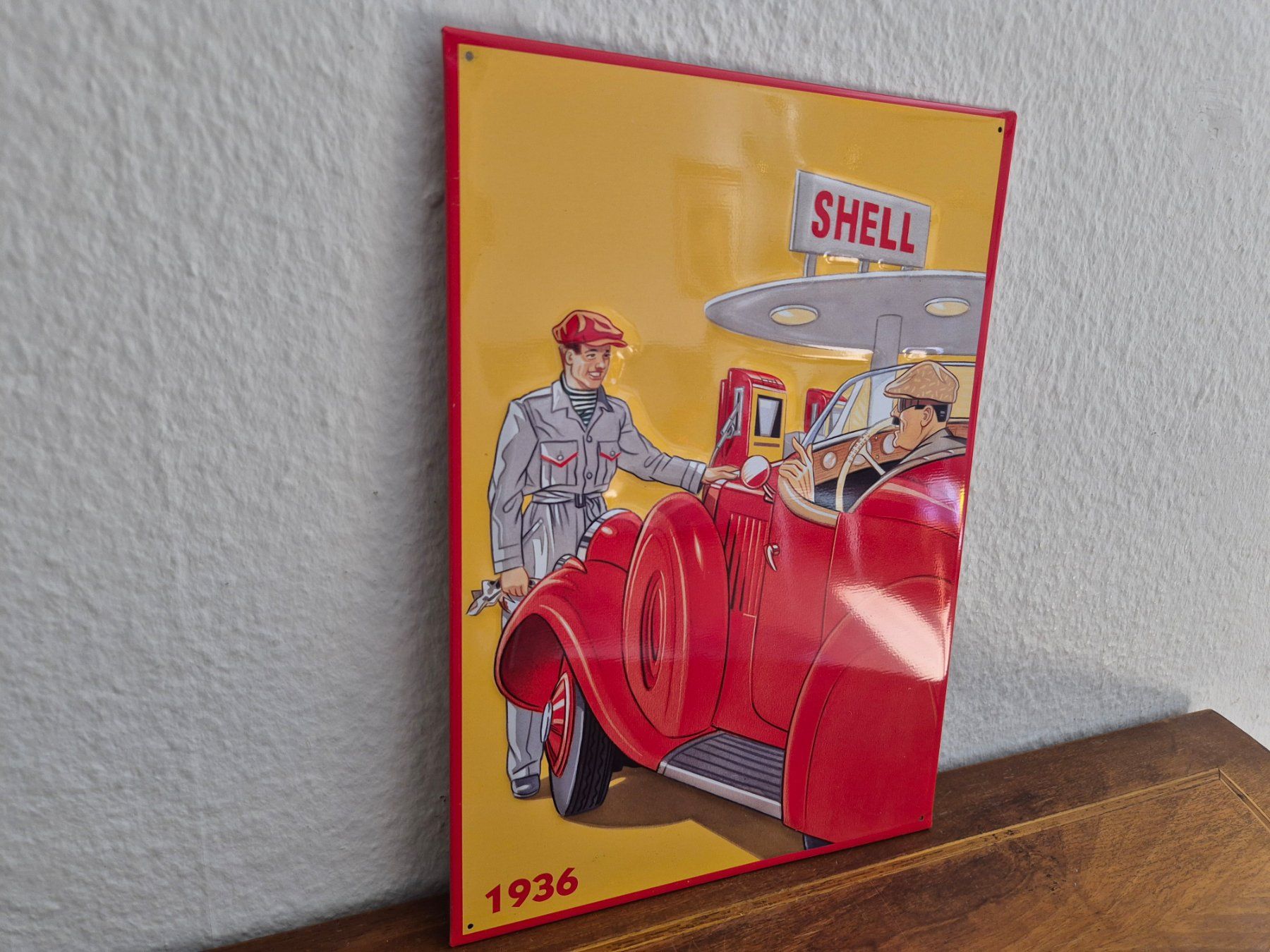 Shell Schilder: Blechschild Shell Tankstelle Tanksäule Limitiert 1996 Blech – Gebraucht aus Schaffhausen von pfanis09 5