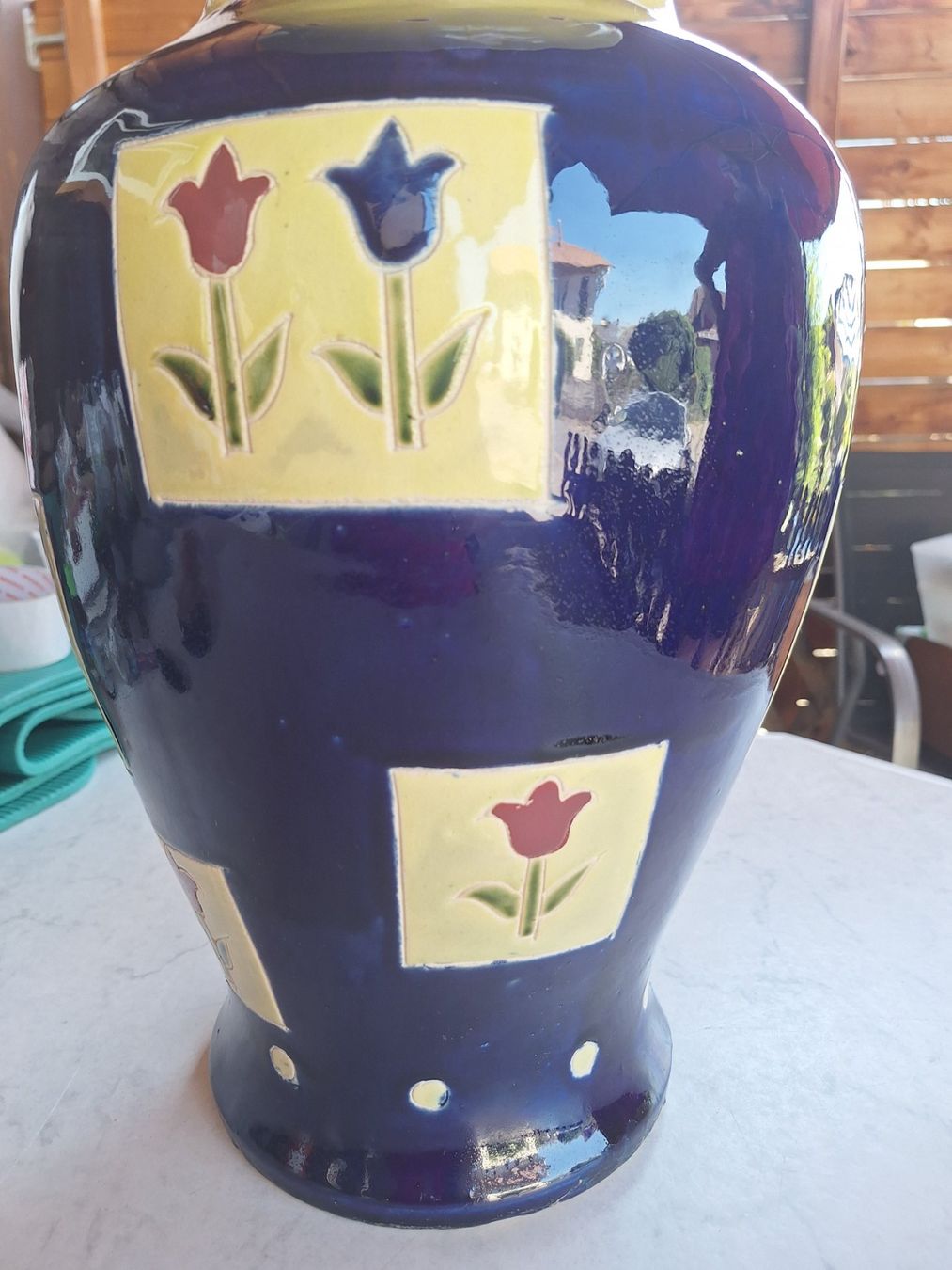 Vase & Récipients: GROSSE HÜBSCHE BODENVASE KOBALTBLAU – D'occasion à Huttwil par Kunterbuntli 3