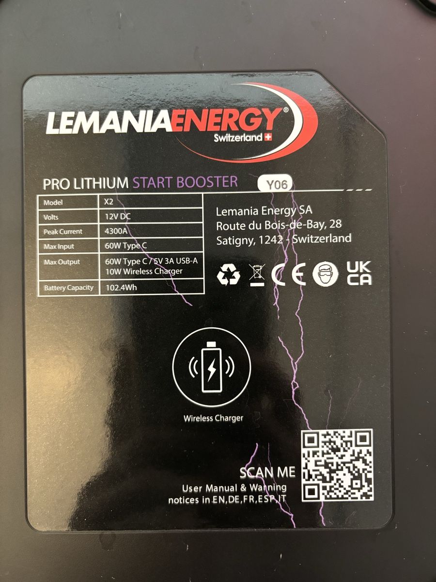 Caricabatterie: Lemania Energy X2 Lithium Start Boostet 4300 A – Usato da Bern venduto da PrettyGood 2