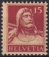 1933, Tellbrust Nr. 173z postfr.**, auf geriffeltem Papier.