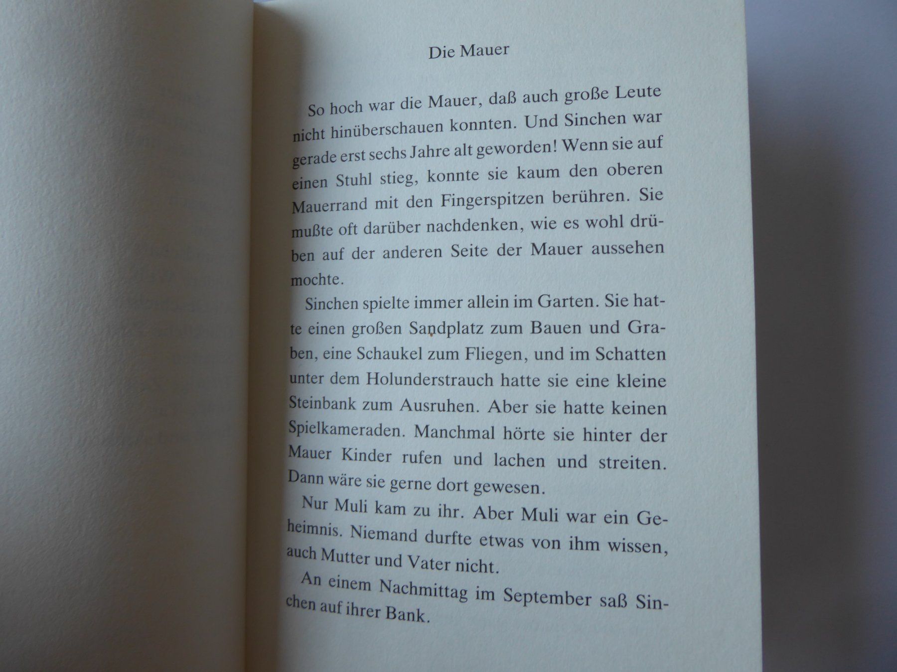 Livres: Buch Sinchen hinter der Mauer, Ursula Wölfel – D'occasion à Turbenthal par Panau 3