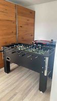 Tischfussball Spiel schwarz neuwertiger Zustand