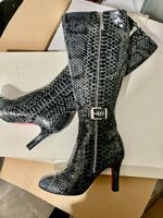 Elegant Luciano Padovan Black Leather Boots, Size 37.5! New