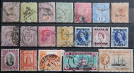British Kolonien Lot mit alten Werten