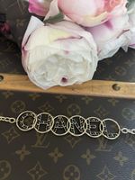 Halskette CHANEL Buchstabe Kette mit Logo sehr guter Zustand