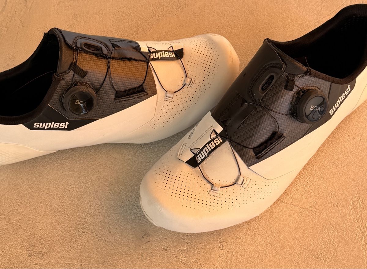 Suplest Herrenschuhe: Veloschuhe Suplest Grösse 41BOA System weiss schwarz – Gebraucht aus Orpund von mar_qrp6 1