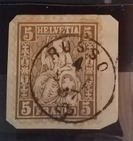 MA489) 30, Sitzende Helvetia Fingerhutstempel voll RUSSO rrr