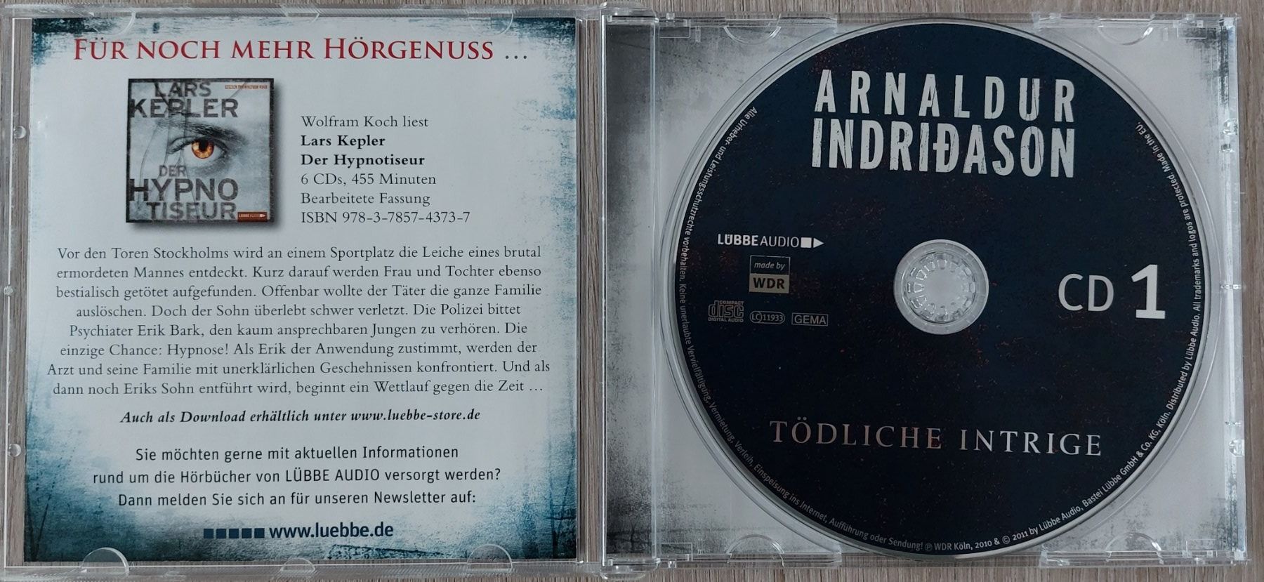 Audiolibri: Tödliche Intrige (Arnaldur Indridason) – Usato da Mellingen venduto da esteini4 2