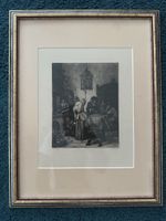 Antike Original-Radierung William Unger nach Jan Steen – 19.