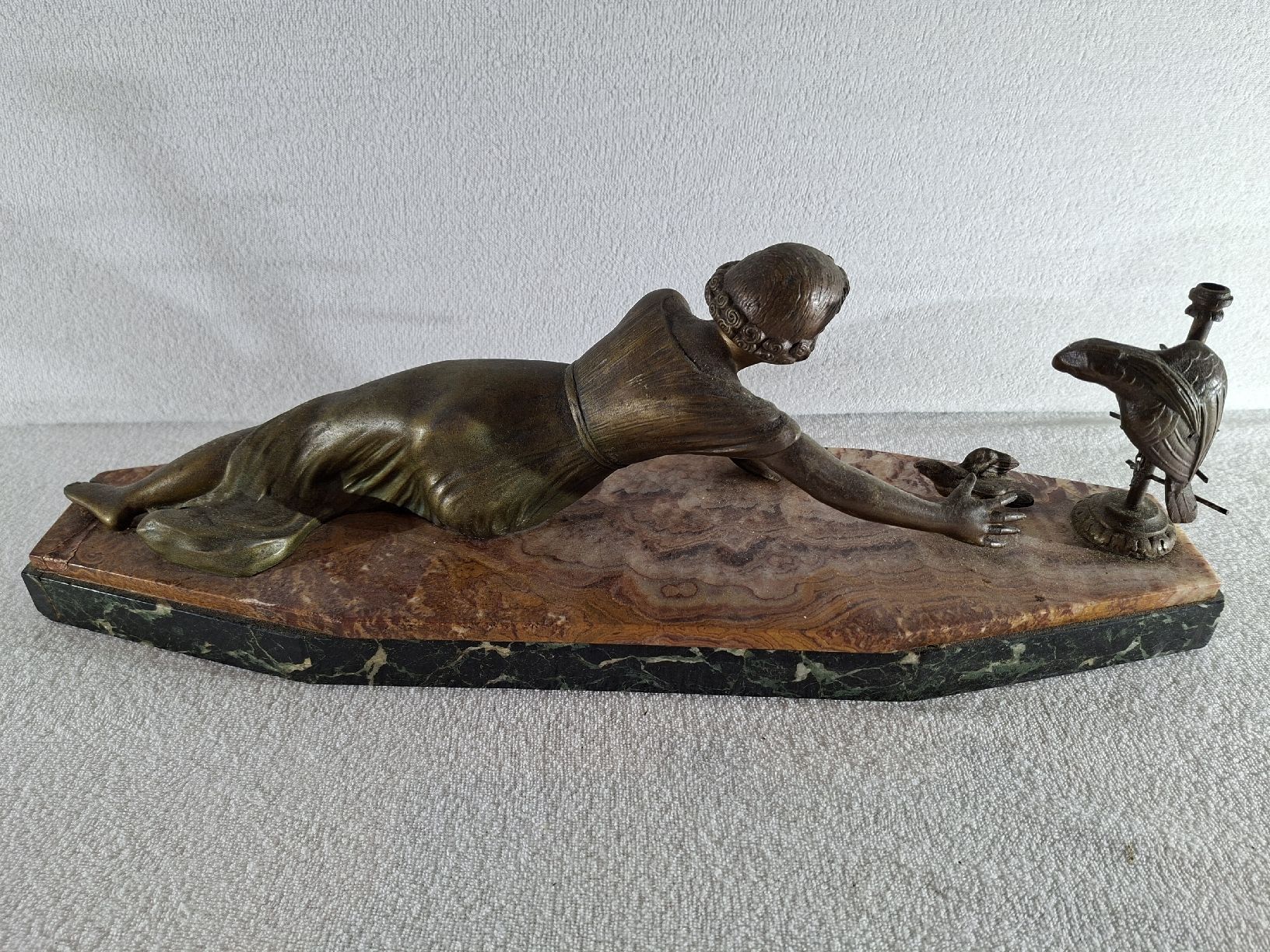 Skulpturen & Statuen: Art Deco Bronze auf Marmorsockel – Gebraucht aus Grindelwald von carro5 3
