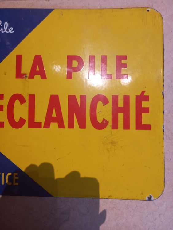 LECLANCHÉ LA PILE, Monsieur Pile. Émaillerie Alsacienne…