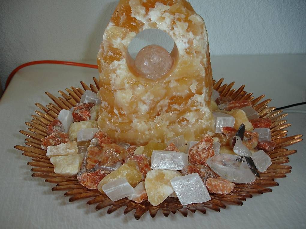 Stagni & Fontane ornamentali: Zimmerbrunnen Edelstein Rotgoldcalcit – Usato da Stans venduto da wer_fd5f 4