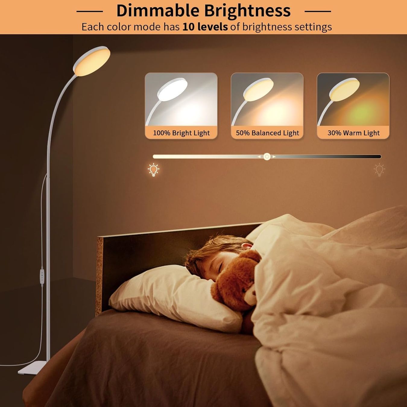 Lampade: Stehlampe, Leselampe, 3 Farbtemperaturen und 10 Helligkeiten – Nuovo e nell'imballaggio originale da Zürich venduto da MueDes 3