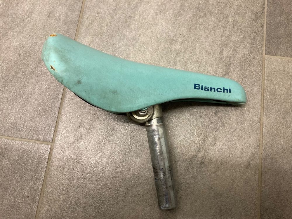 Saddle vintage Bianchi from Selle Italia (Gebraucht) in