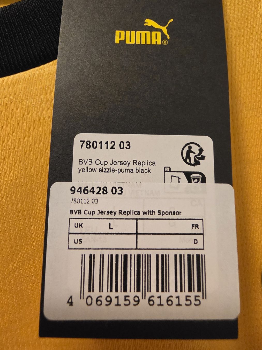BVB Canottiere & Pantaloni: BVB Trikot L neu  – Nuovo e nell'imballaggio originale da Diepoldsau venduto da To_Rapid95 1