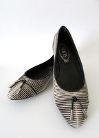 Tod’s Striped Ponyhair Ballet Flats size 40