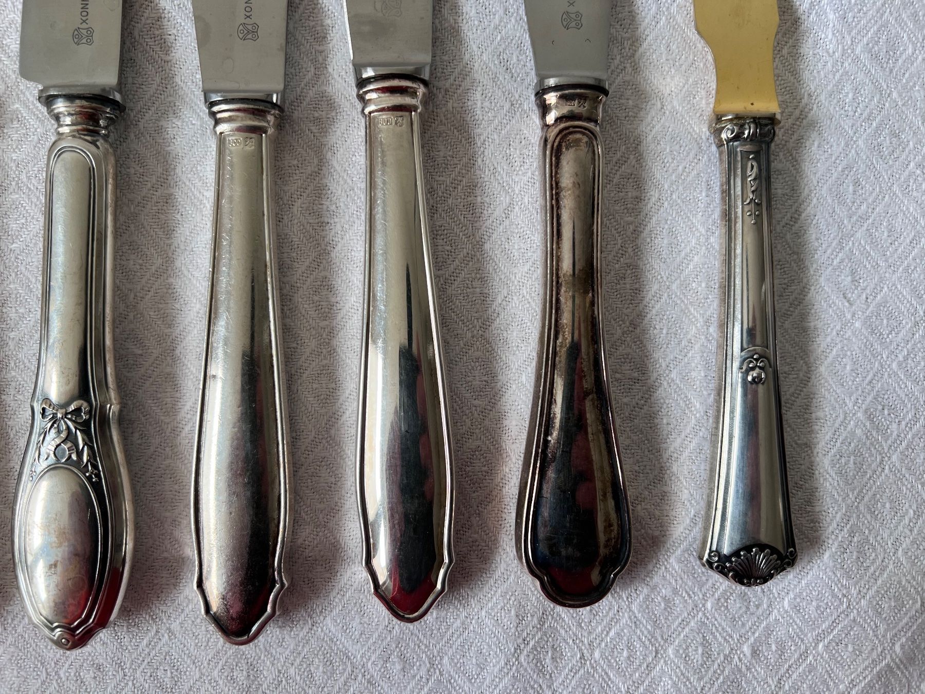 Posate: 7 Jezler Messer Griffe Silber 800 – Usato da Münchenbuchsee venduto da Volver64 4