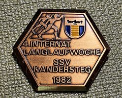 N094 - Brosche 4. Int. Langlaufwoche SSV Kandersteg 1982