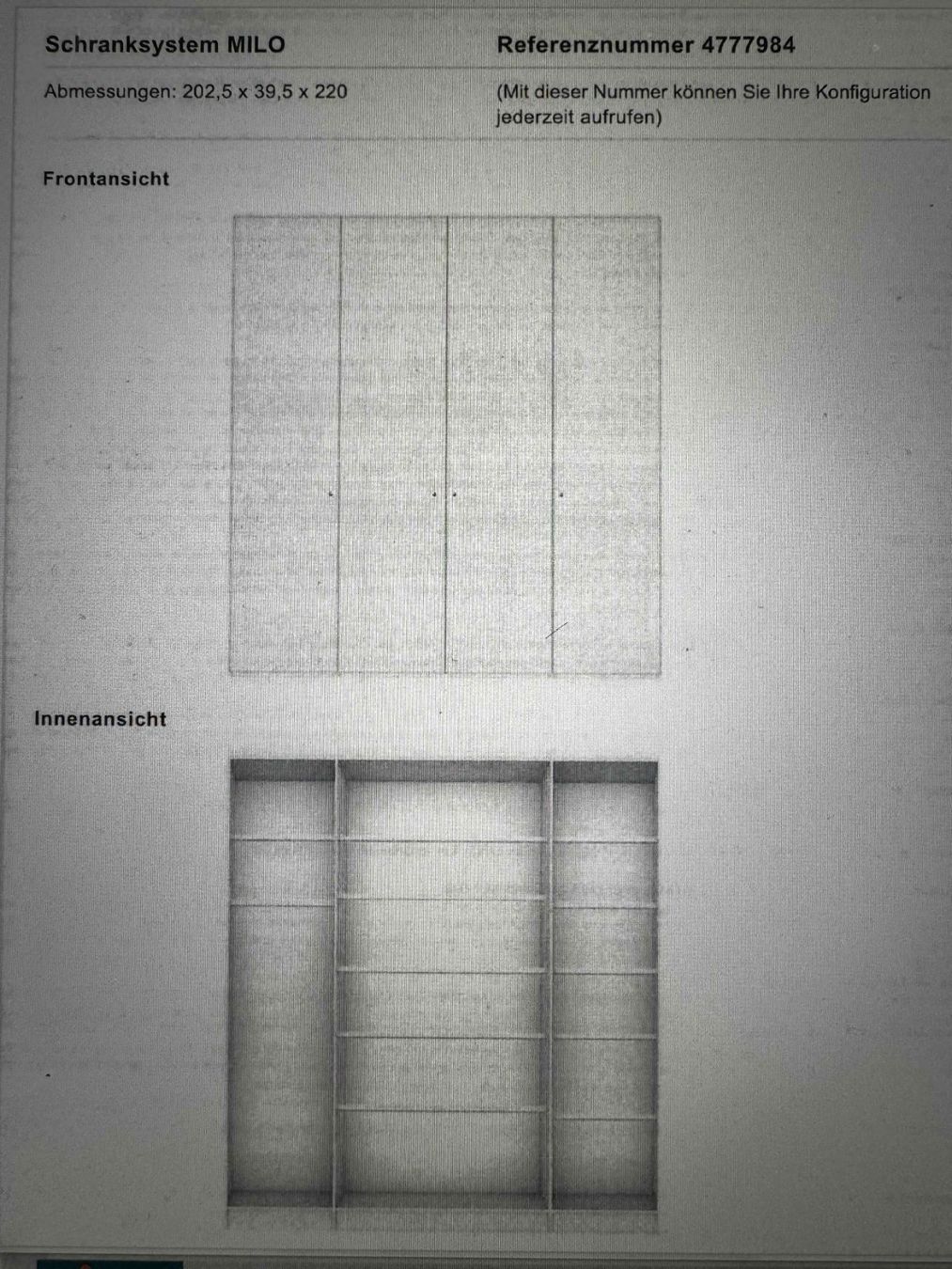Interio Schränke: Kleiderschrank - Milo - Interio - Edelweiss - 2mx2.2mx0.4m – Gebraucht aus Zürich von hemis 7