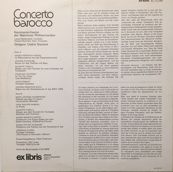 Dischi in vinile: Concerto barocco (LP, Cedric Dumont) – Usato da Grüningen venduto da azulamarillo_vinyl 1