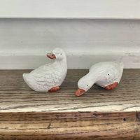 Figuren Deko Gans Ente Frosch Sombrero