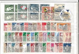 Steckkarte Schweiz meist rundgestempelt; 15.Los [CL16]