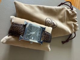 Hermès Heure H Homme, bracelet cuir exotique, parfait état!