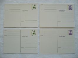 D Berlin 1974 4 Postkarten "Unfallverhütung" ungebr.