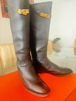 Bottes d'équitation en cuir Hermès