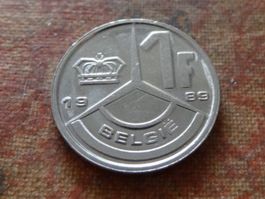 BELGIQUE  1  Franc  1989