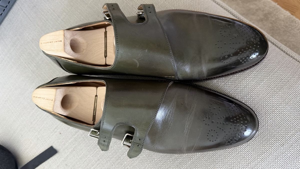 Scarpe da uomo: Saint Crispin's Schuhe Doppel Monk Strap Grösse 42.5 – Nuovo (secondo la descrizione) da Riehen venduto da NewJoy 1