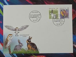 CL27 Enveloppe + Timbre Suisse 1992