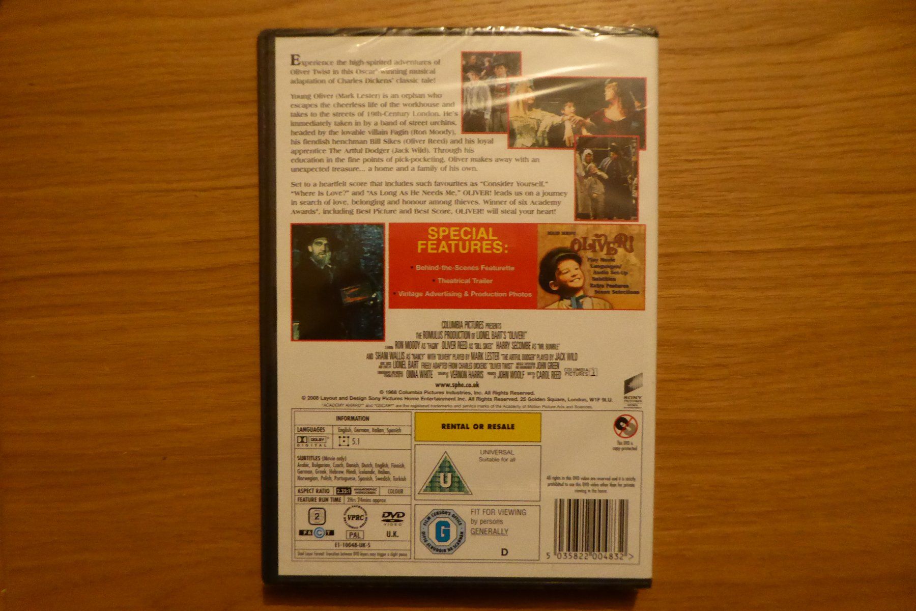 Tutti i DVDs: DVD OVP Oliver UK Import mit deutsch – Nuovo e nell'imballaggio originale da Allschwil venduto da Summelsarium 1