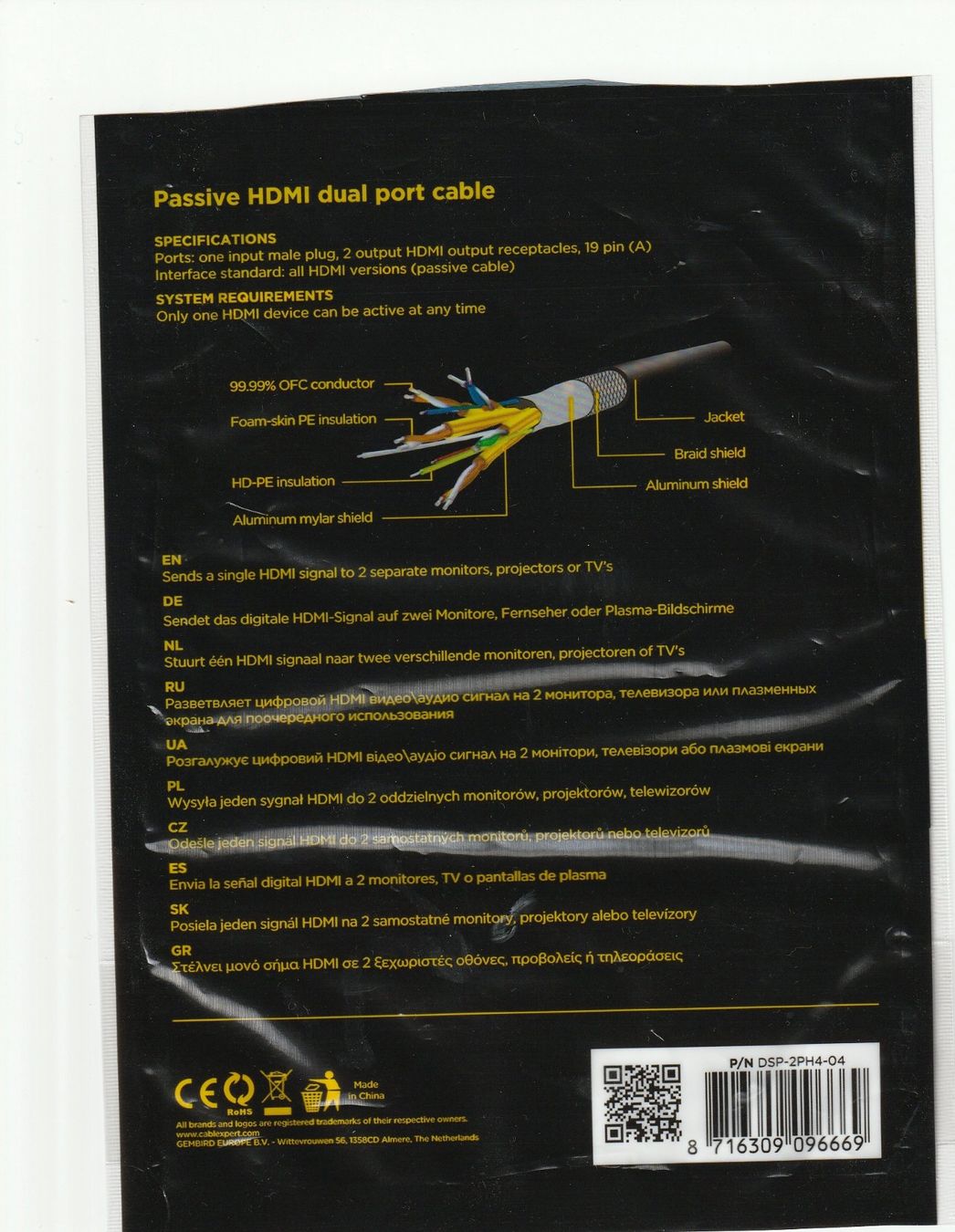 Kabel: Cablexpert HDMI Splitter Kabel passiv – Neu (gemäss Beschreibung) aus kleindöttingen von kurtli00 2