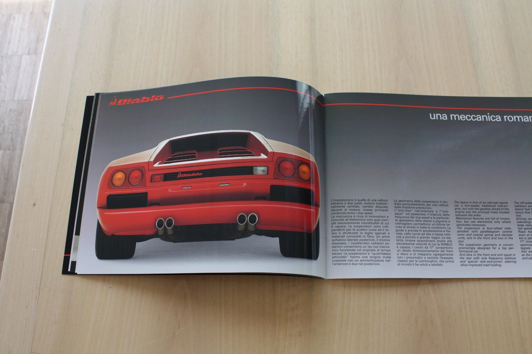Lamborghini Documenti: Lamborghini Diablo Prestige Hochglanz Prospekt 1990 – Usato da Wikon venduto da erwin400 3
