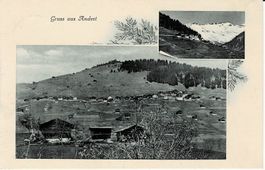 Gruss aus ANDIAST GR sehr schöne Zweibildkarte gel. 1922!