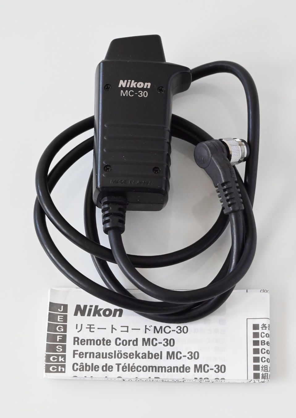 Nikon Altri Accessori: Nikon MC-30 Kabelfernauslöser – Usato da Bern venduto da Mydogonline 1